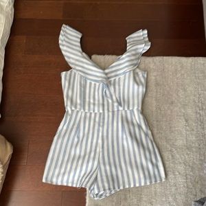 Cutest striped romper for summer! Worn once. Excellent condition!